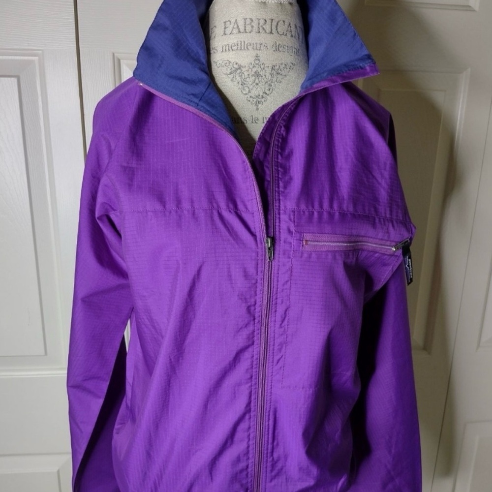 Patagonia Womens Purple Ripstop Windbreaker Rain Jacket Size Small